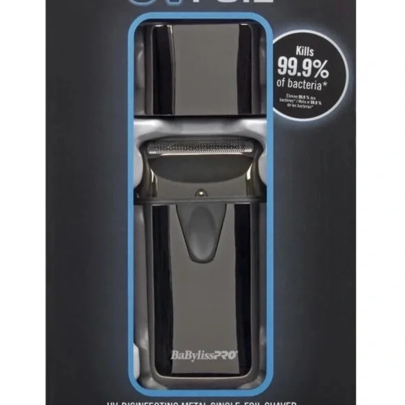 BaBylissPRO Silver and Black Electric Shaver
